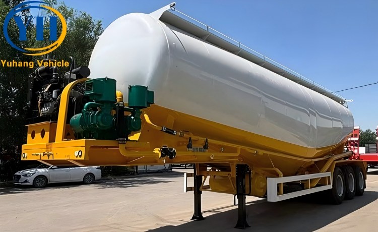 New 50CBM Silo Semi Trailer wil be shipped to UAE-YUHANG VEHICLE New 50CBM Silo Semi Trailer wil be shipped to UAE-YUHANG VEHICLE