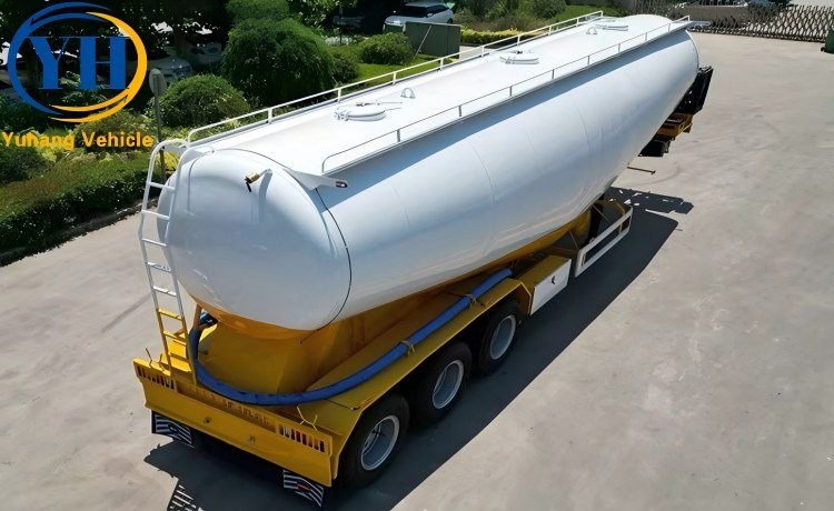 New 50CBM Silo Semi Trailer wil be shipped to UAE-YUHANG VEHICLE New 50CBM Silo Semi Trailer wil be shipped to UAE-YUHANG VEHICLE