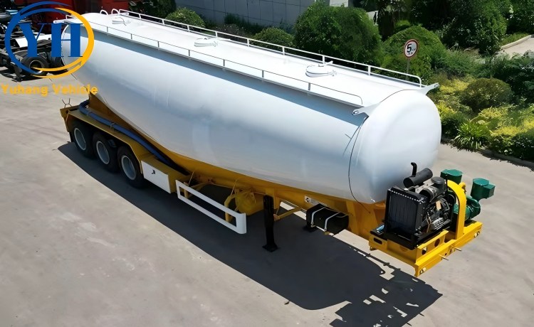New 50CBM Silo Semi Trailer wil be shipped to UAE-YUHANG VEHICLE New 50CBM Silo Semi Trailer wil be shipped to UAE-YUHANG VEHICLE